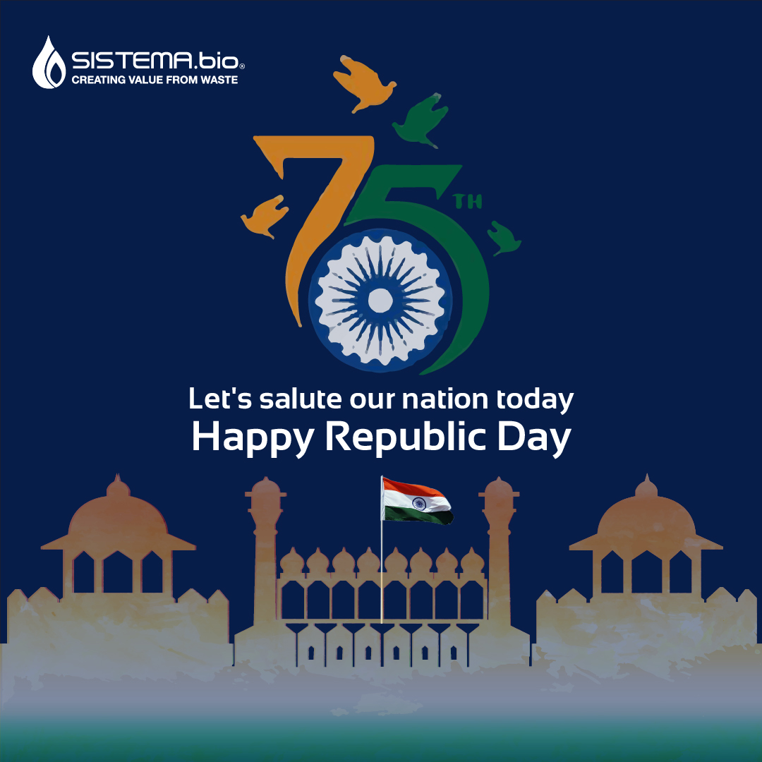 sistema_bio's tweet photo. Celebrating 75 years of unity, diversity, and the spirit of a resilient nation! Happy Republic Day! 🇮🇳
#IndianRepublicDay #CreatingValuefromWaste https://t.co/26WLCA3wA4