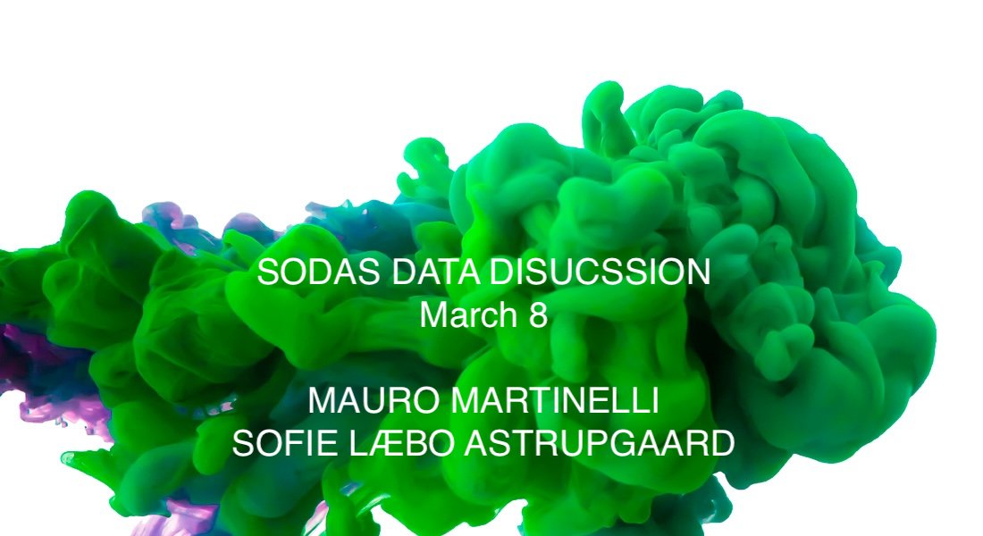 On Friday the #2 SODAS Data Discussion of this spring will take place! 📣 The format is simple: Short research presentations of 10 mins. are followed by 20 mins. of debate. This week, we welcome <a href="/0_0Mauro/">Mauro Martinelli</a> and Sofie L. Astrupgaard 👀 

Event 🔗: bit.ly/4bc3Tec