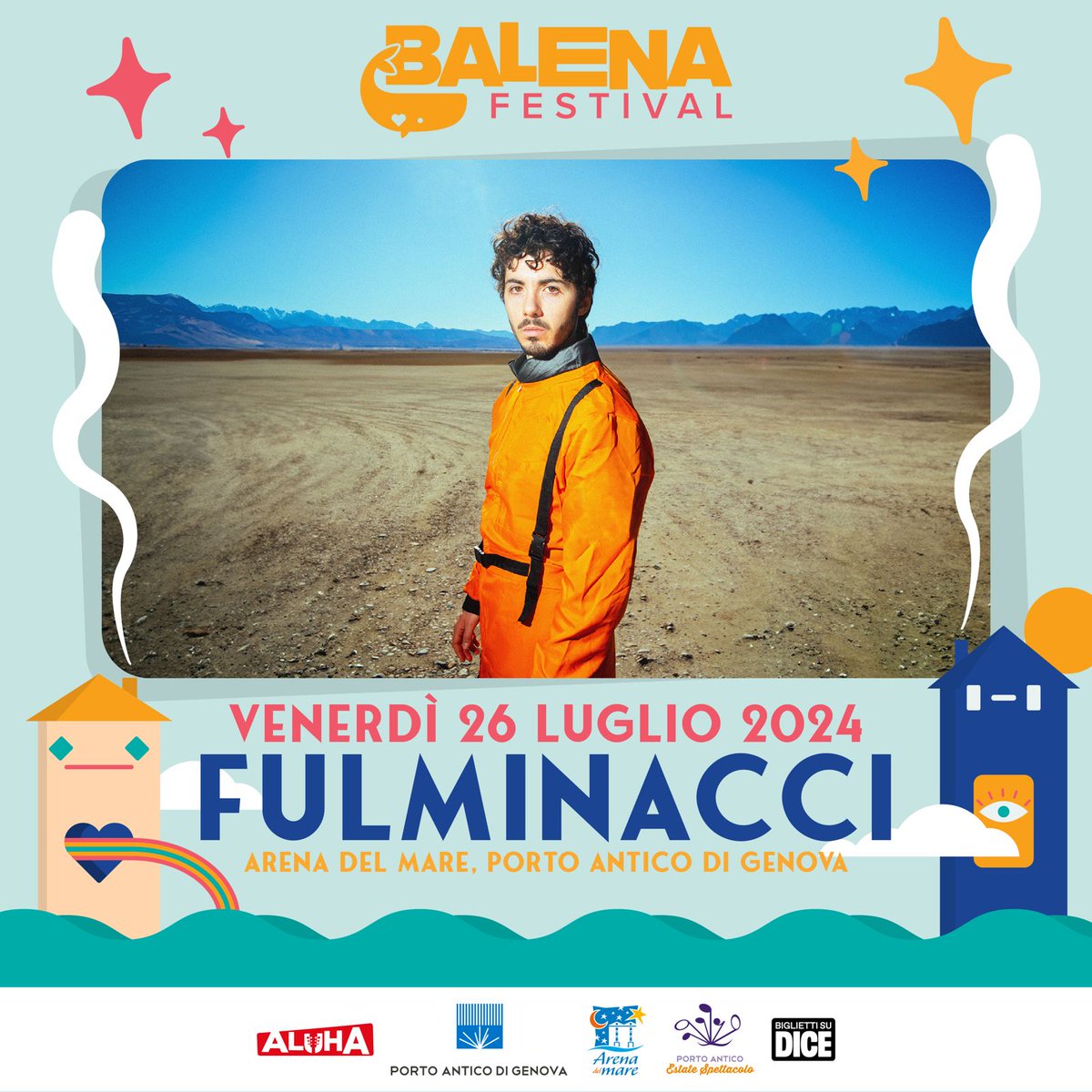 Primo grande annuncio per Balena Festival: il 26 luglio all'arena del Mare arriva Fulminacci!