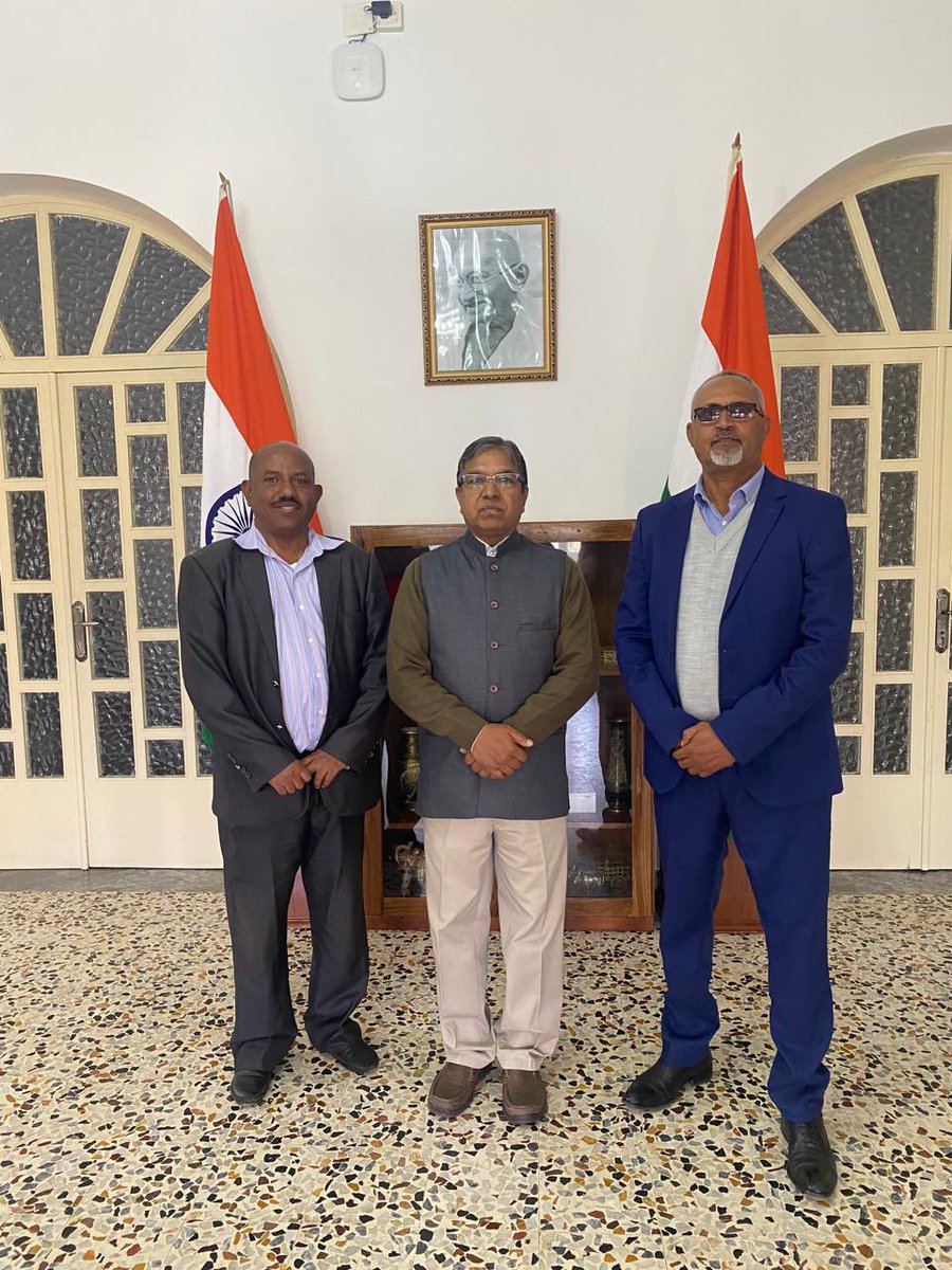 Ambassador Mr Prakash Chand met Mr. Tesfay Tekeste Tsegay & Mr. Abrehaley Arefaine Wolday and wished them all the best for their @ITECnetwork course on Educational Planning and Administration from 1 Feb-30 April 2024 at NIEPA, New Delhi