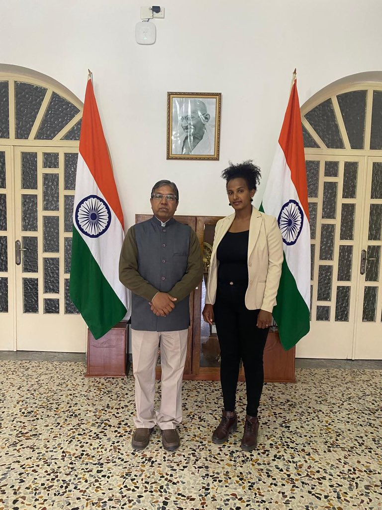 Ambassador Mr Prakash Chand met Mrs. Shewit Iyasu Tesfai and wished her all the best for her @ITECnetwork course on International Training Programme on Competence of Laboratories and their Management System from 29 Jan-16 Feb 2024 at BIS, Noida