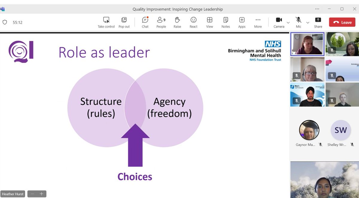 Inspiring leaders of change in our first session of the First Line Managers course led by QI Lead @hevhurst. Energising engagement from members in the fastest finger quiz on QI and leadership!👏 'A wonderful opportunity to lead innovation.'-QI Lead Heather #QITwitter #QITraining