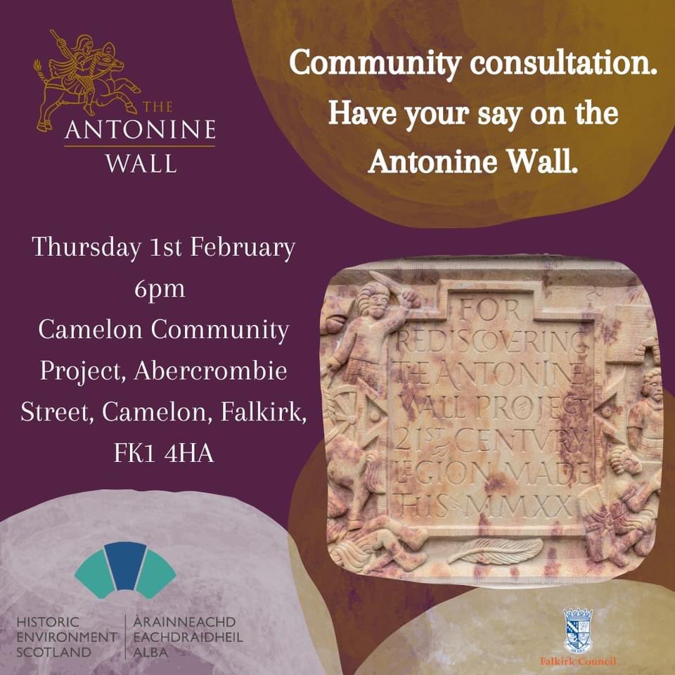 2 done, 3 to go!!! Thank you to all who attended the community consultations in @nlcpeople and @WDCouncil this week! Tickets are still available for next week in @GlasgowCC @EDCouncil and @falkirkcouncil eventbrite.co.uk/e/antonine-wal…