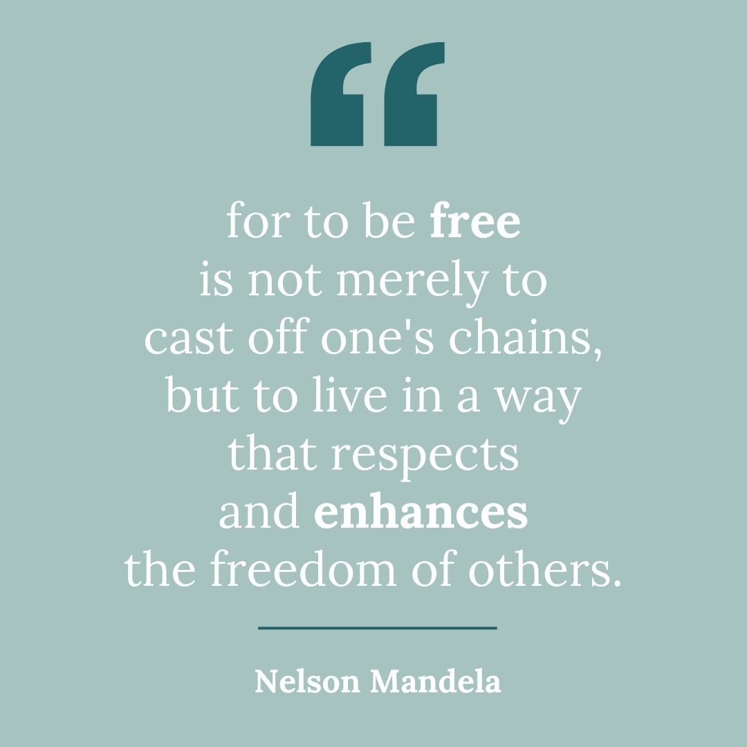 What a responsibility and challenge. How are we enhancing the freedom of others? 🌍 What steps are you taking to move closer to this beautiful way of living? Who inspires you to lean in and live with the courage required to boldly pursue a more just and beautiful world? ✨