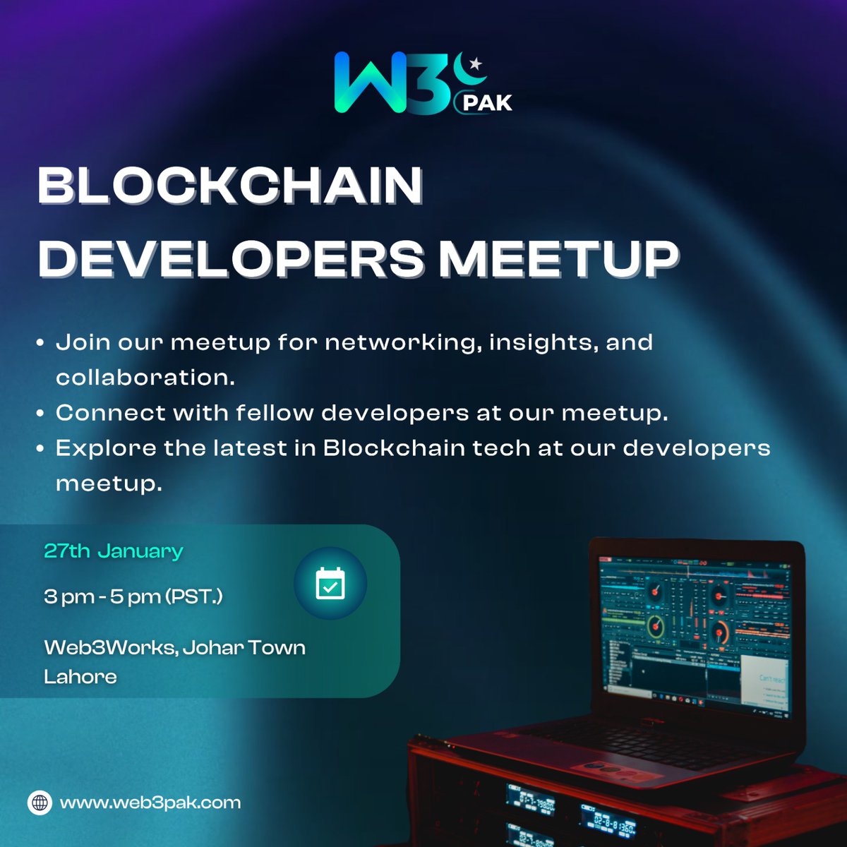 CALLING ALL BLOCKCHAIN DEVELOPERS! 🔥🔥

Coming to Future Fest? Take time out and visit Web3Works, which is a 5-minute drive away from the venue of Future Fest.

Connect with fellow developers at our meetup, network, and make friends. 🤝

<a href="/web3workspak/">Web3Works</a>

#Web3Works