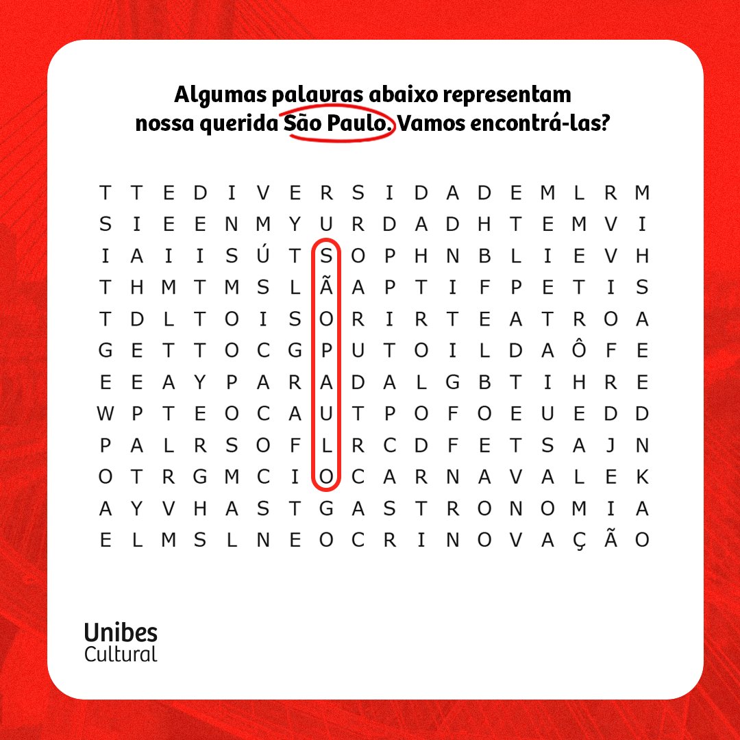 Feliz aniversário, São Paulo! 

São 470 anos sendo o lar de infinitas possibilidades, empreendedorismo e inovação, que convida cada cidadão a escrever sua história e conquistar sua autonomia nessa narrativa em constante evolução.

#unibescultural2024 #aniversário #SãoPaulo