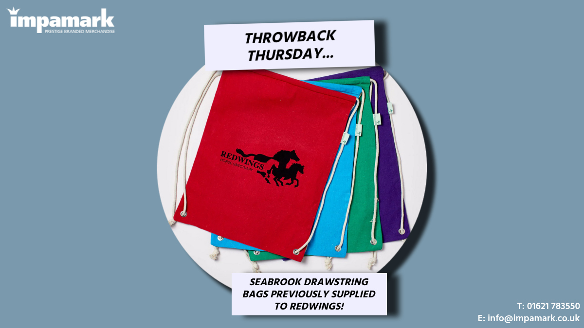 A drawstring bag is such a practical #promotional product, suitable for so many different #organisations.

There are so many new options on the market now:

-Nylon
-Rpet
-Cotton
-#recycled cotton

And so many more!

#ThrowbackThursday

📞 01621 783550
📩 info@impamark.co.uk