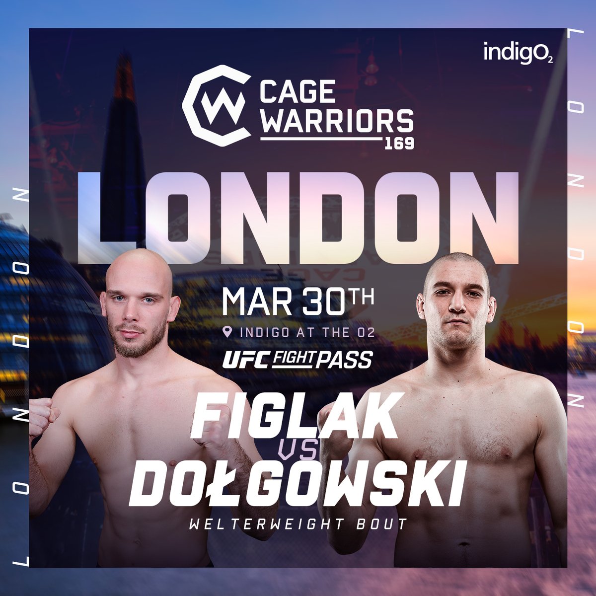 CageWarriors's tweet photo. Polish Power Showdown 🇵🇱💥

Matt Figlak faces fellow countryman Kamil Dołgowski in a welterweight clash on March 30th at #CW169 London 🏴󠁧󠁢󠁥󠁮󠁧󠁿

🎟️ 𝗧𝗶𝗰𝗸𝗲𝘁𝘀: https://t.co/zFv4NEmIDn https://t.co/dJyVB9eLPd
