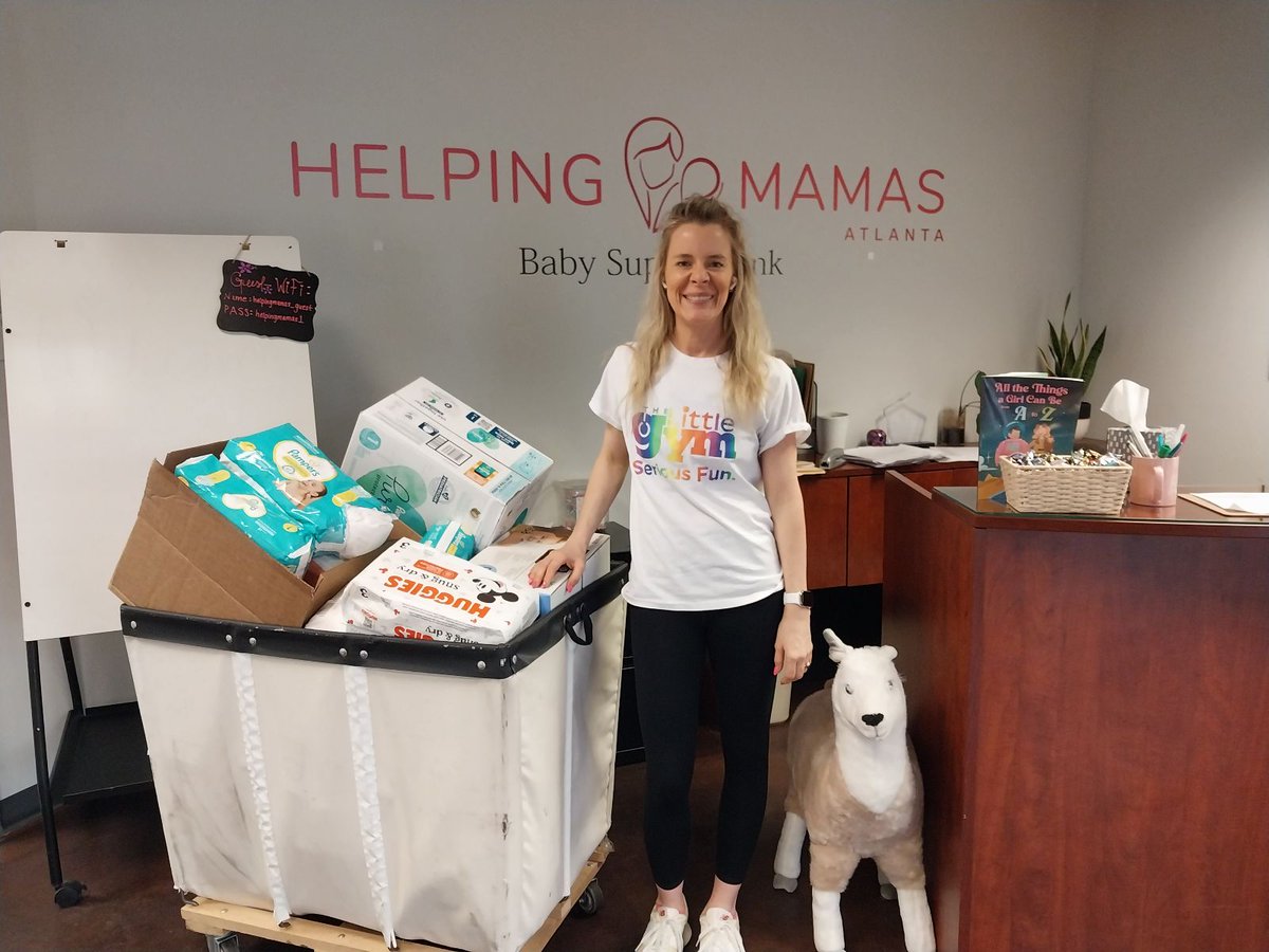 Thanks so much to @thelittlegym for doing a diaper drive for us! Your contributions are already making a difference, reaching families who truly need them. #HelpingMamas #BabySupplyBankGA #HMATL #DiaperDrive #CommunitySupport