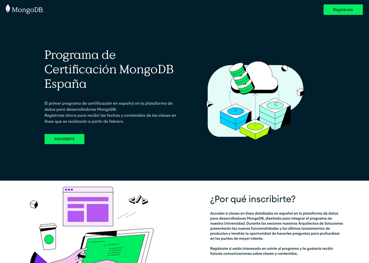 MoureDev's tweet image. MongoDB acaba de lanzar su certificación en español!
→ El curso es gratuito
→ Para todo el mundo
→ Sin conocimientos previos de MongoDB
…tificationprogramspain.splashthat.com