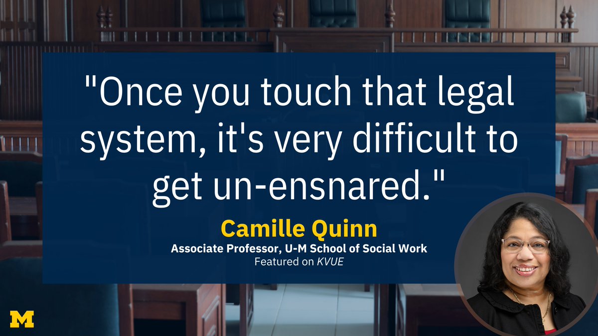 Camille Quinn, associate professor at @UMSocialWork, spoke with @KVUE about a new state law in Texas designed to keep at-risk youth out of the juvenile justice system. myumi.ch/JpMnE