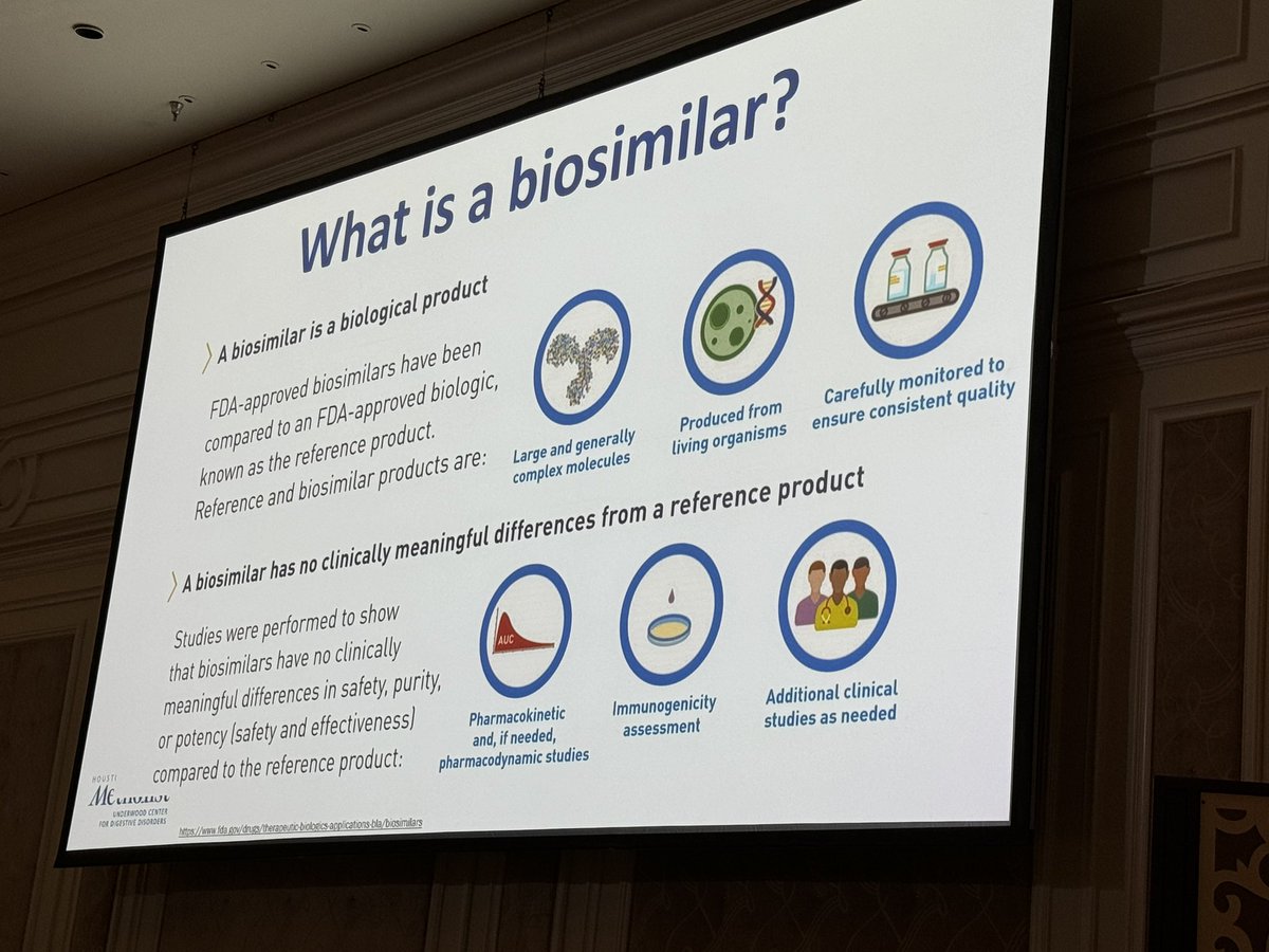 VoiceForIBD's tweet photo. Great to hear from @IBD_Houston discussing #biosimilars - a hot topic for #IBD patients lately! So many options have become available  &amp; great takeaways 👇🏼 

#CCCongress24 #IBDResearch #IBDTreatments #IBDEducation #IBDClinicians #IBDHCP #IBDAPP #IBD #Crohns #UlcerativeColitis https://t.co/veXDsd9Pzo