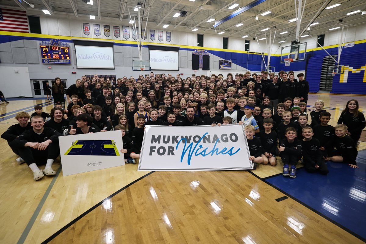 MakeAWishWI's tweet photo. Just five days left for Mukwonago for Wishes. The kids' goal is to raise enough funds to grant at least 30 wishes. Please join them in their reaching their goal at https://t.co/eQTZ8h7K0x. #DoMoreTogether https://t.co/r4lpkyeB74