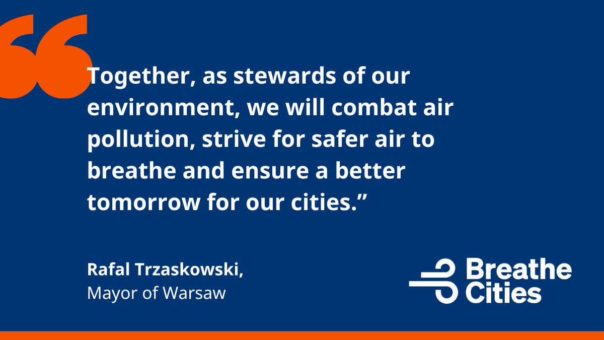 #AirPollution is a multi-layered crisis. It harms our health, contributes to the climate crisis and damages our economies. Warsaw joins the Breathe Cities cohort, taking bold action to clean up its air. bit.ly/3v7v5Ks @trzaskowski_ @warszawa