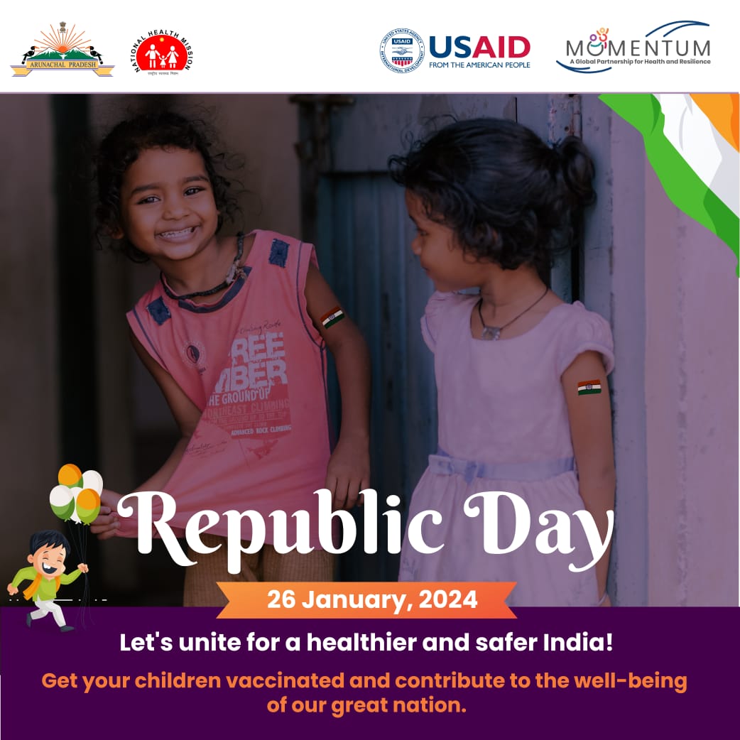 Get your children vaccinated and contribute to the well-being of our great nation. #VaccinateforIndia #Republicday2024 #Vaccinesaveslives