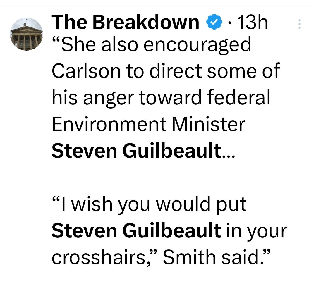 harryt59_harry's tweet image. What the hell is going on in Alberta? 
The Premier publicly asking an American Maga moron to attack an elected member of Canada's government is disgraceful. No class. No dignity. No loyalty towards Canada. Shameful.
#DanielleSmithIsUnfitToLead