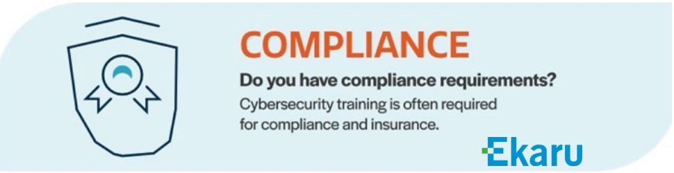 EkaruIT's tweet image. Cybersecurity is needed in every organization. Ekaru can set your office up with Cyber Training courses.  Please call (978) 692-4200 for assistance. #Cybersecurity
#cybersecurity #officeprotection #ekarucybertraining #cybersafety #protectyourbusiness