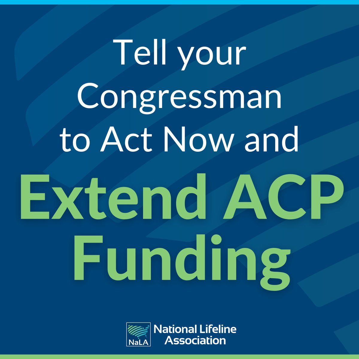 Today, NaLA is joining stakeholders across the industry for #DontDisconnectUS Day. Call your representative and urge them to #FundACP before funding runs out this April.

Act now at: bit.ly/3Smdgk0