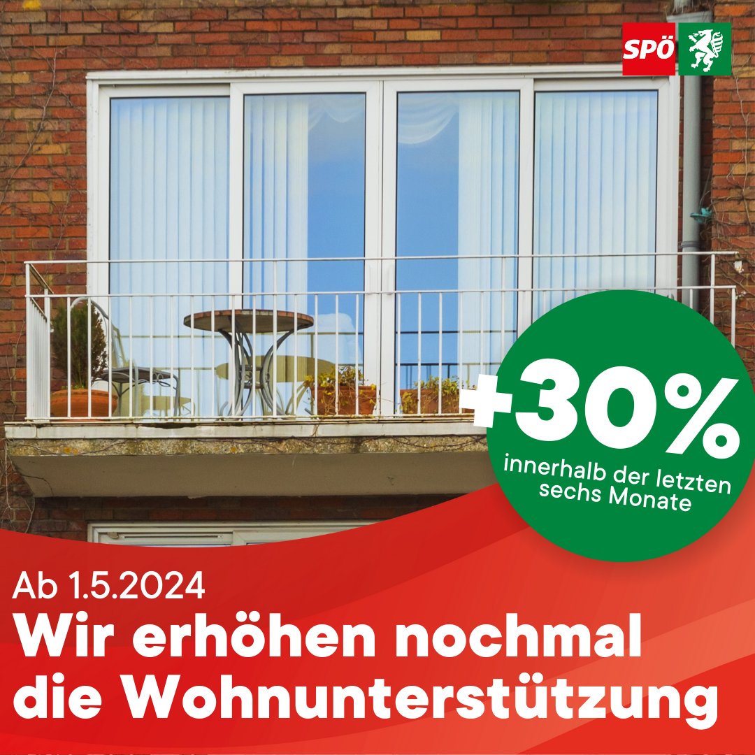 Wieder gute Neuigkeiten für die Steiermark!

Wir erhöhen die Wohnunterstützung nochmal um 10 Prozent!
Im August 2023 wurde die Unterstützung um 20 Prozent angehoben, und mit dieser neuesten Erhöhung werden jährlich 30.000 steirische Haushalte besser beim Wohnen unterstützt.

1/5