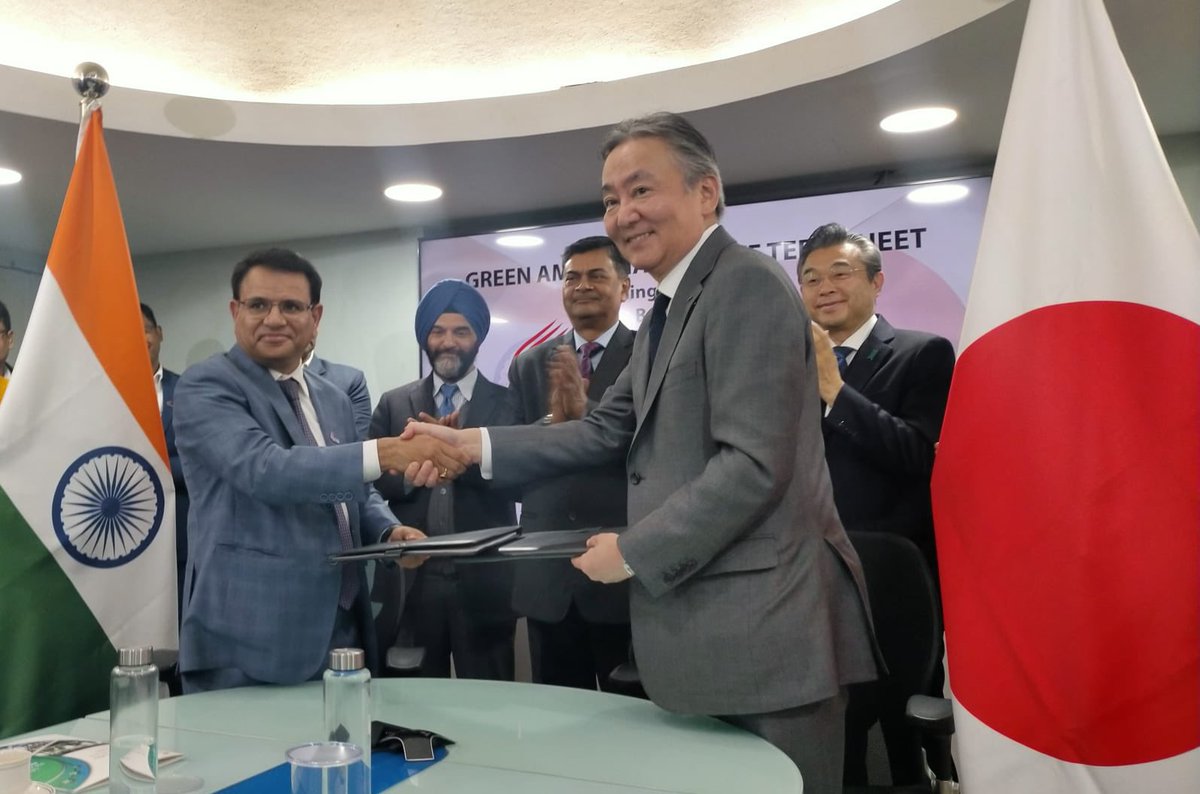 Wholeheartedly welcome the milestone MoU between IHI and ACME for Green Ammonia off-take. Minister R.K. Singh praised their commitment. #CleenEnergy #JapanIndiaPartnership 

in.emb-japan.go.jp/files/10061074…