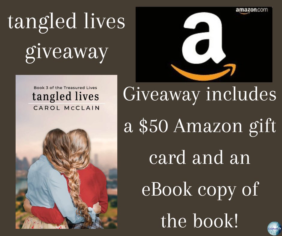 Jennifer Sienes (@jennifer_sienes) on Twitter photo Tangled Lives by Carol McClain is on tour with <a href="/Celebrate_Lit/">Celebrate Lit</a> for one more day. Read my author interview and enter for a chance to win a $50 Amazon Gift Card and a copy of the book. jennifersienes.com/tangled-lives-… Tangled Lives by Carol McClain is on tour with <a href="/Celebrate_Lit/">Celebrate Lit</a> for one more day. Read my author interview and enter for a chance to win a $50 Amazon Gift Card and a copy of the book. jennifersienes.com/tangled-lives-…