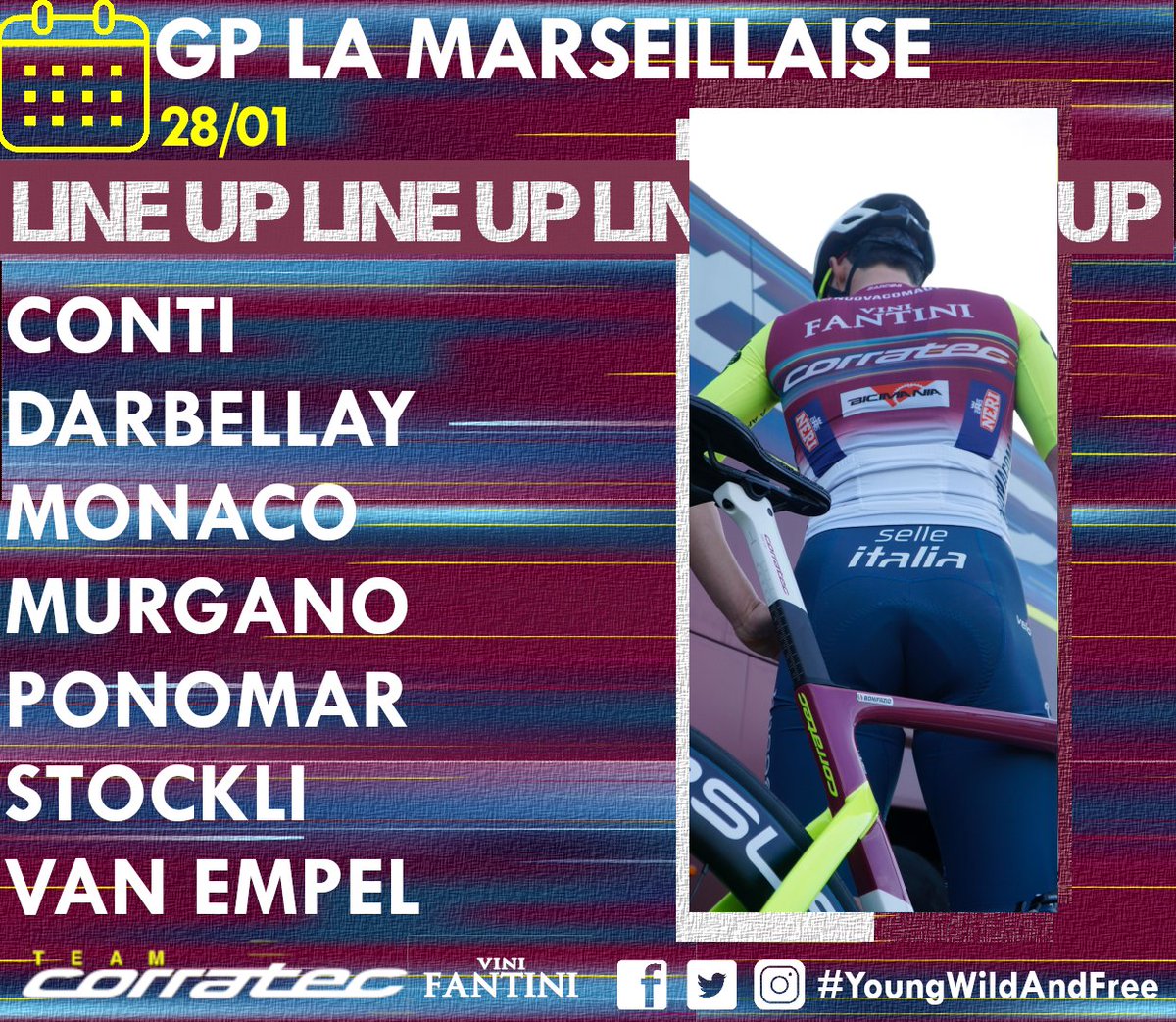 ⏰⏰

It's time for our debut!

26-31 Tour of Sharjah
28 <a href="/gplmarseillaise/">Grand Prix Cycliste de Marseille La Marseillaise</a> 

#YoungWildAndFree #ShjTour #GPLM2024