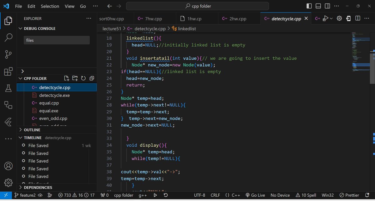 PinakDhir22's tweet photo. Hi #techtwitter, #day59 to #day63 of #100daysofcodeatChitkara , #100DaysOfCode solved question:
1. palindrome question using linked list
2. detect cycle
#linkedlist #cpp #100daysofcode #techtwitter https://t.co/kIFDz6d4SG
