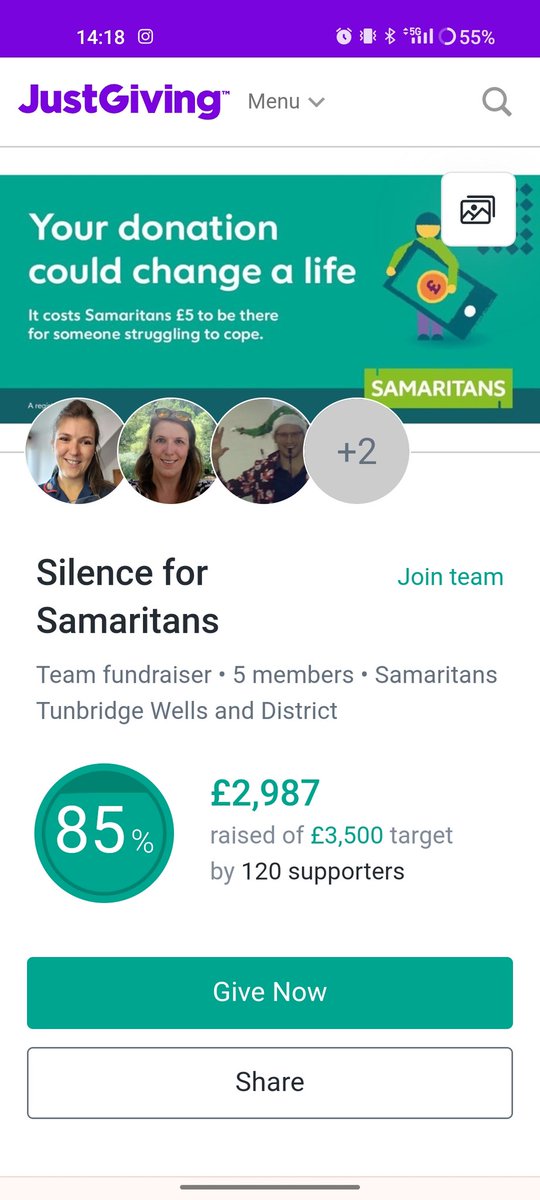 Absolutely staggered to have almost hit the £3000 mark - I am so grateful to anyone who has sponsored us so far! Perhaps someone reading this could be the person who tips us over this big milestone! justgiving.com/team/silencefo…