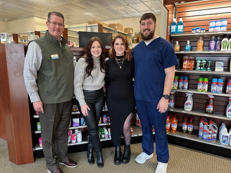 The AIP "DIR Hangover Tour" went to Barnesville, Ga., this week, and AIP VP Jonathan Marquess and MSR Catherine Daniel met with AIP board member and pharmacist/owner Tyler Young, PharmD, from Hines Prescription Shop.
Tyler, thank you for your leadership and service to AIP!