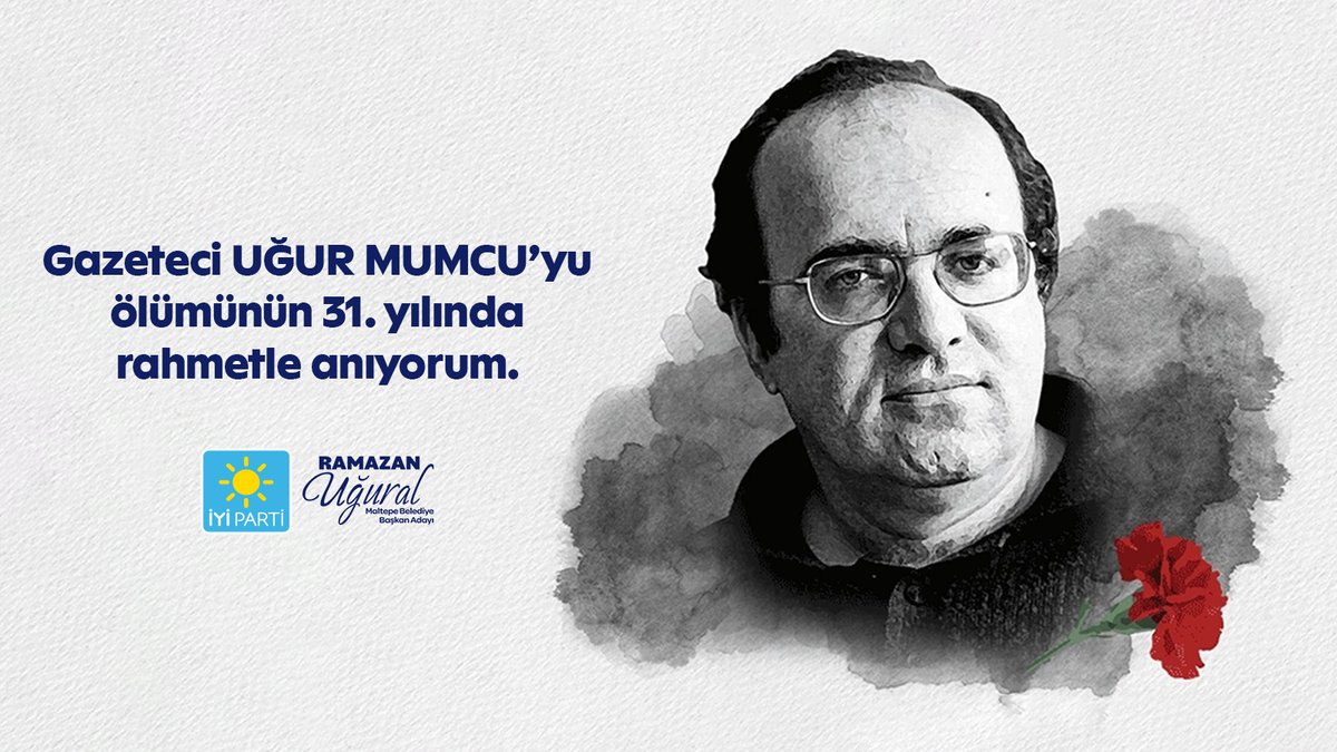 Mesleki onurunu tüm olguların üzerinde tutan, gazetecilik mesleğine hayatını adayıp, canını uğrunda feda eden Gazeteci Uğur Mumcu'yu ölümünün 31. yılında rahmetle anıyorum. 

 #UğurMumcu #Gazeteci