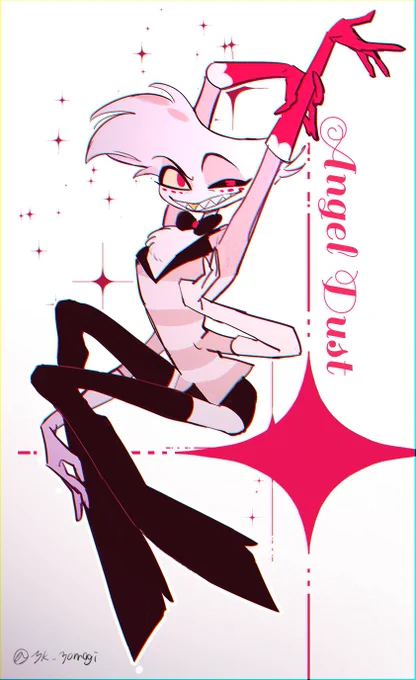 #HazbinHotelFanart
 #angeldust
深みがありすぎる 