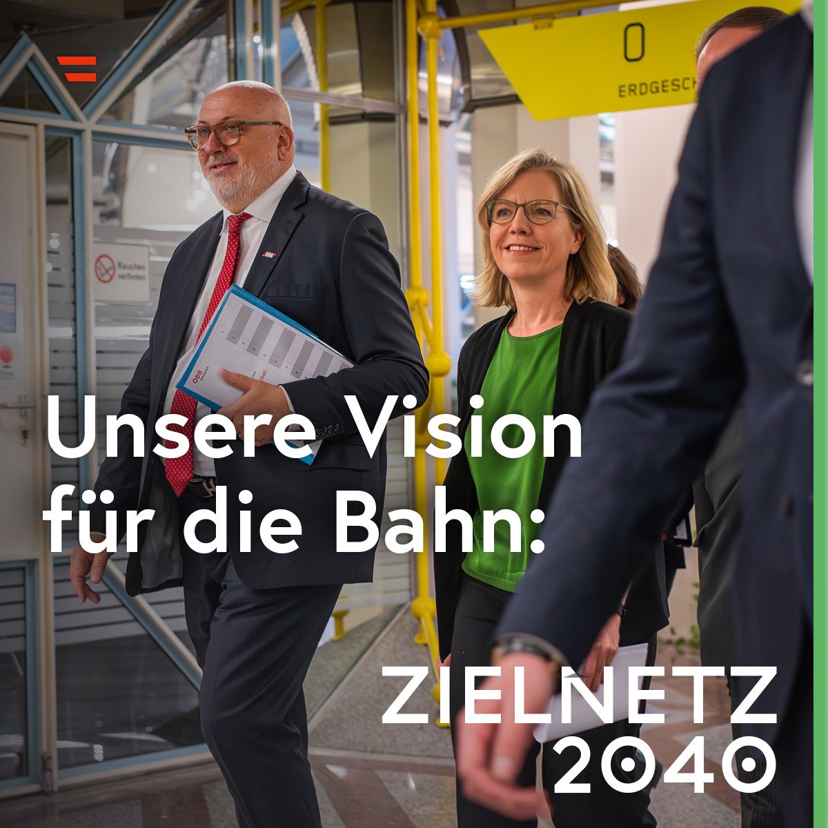 lgewessler's tweet photo. Das #Zielnetz2040 ist ein Blick in die Zukunft. Es ist ein Bahnnetz für ein klimaneutrales Österreich, indem #Klimaschutz &amp; gute Mobilität Hand in Hand gehen. Der Entwurf ist voll von mutigen Ideen, neuen Verbindungen &amp; noch besseren Bahnstrecken. (1/3) https://t.co/mDlbkT5kKl
