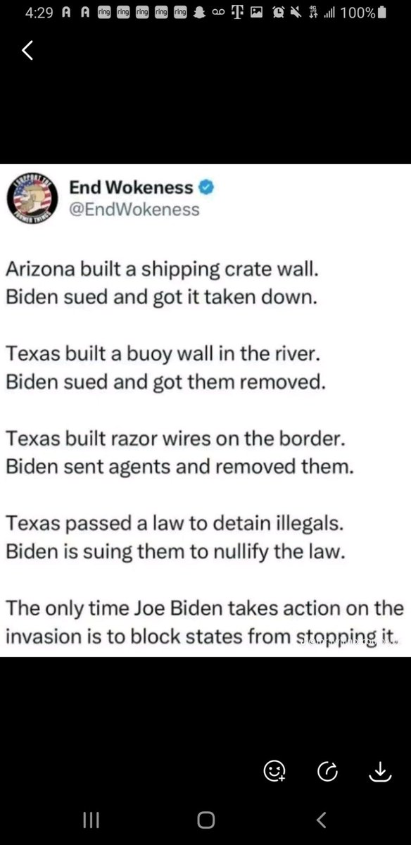 mickitiki's tweet photo. The government is destroying our national security. Treason pure &amp; simple. https://t.co/S1kxQV3vrP