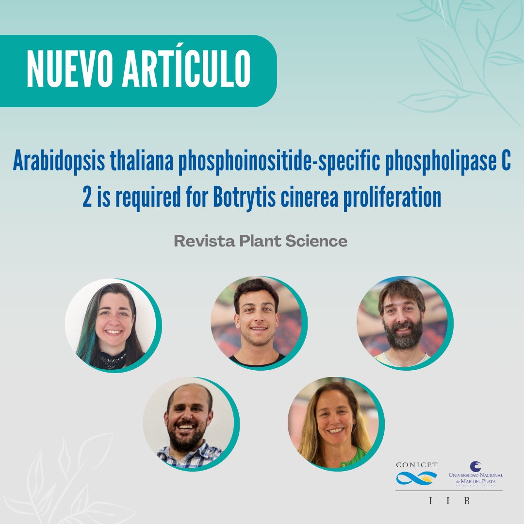 Integrantes del grupo Mecanismos de señalización en plantas publicaron un artículo junto a la investigadora Oriana Mariani, de la Universidad Halle-Wittenberg, Alemania.🇩🇪 
sciencedirect.com/science/articl…