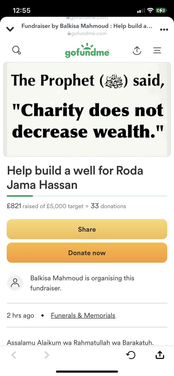 am0117_'s tweet photo. As-salamu alekyum, a beloved mother has recently passed away may Allah grant her Jannah til firduas , any donations would be appreciated in building her a well. The Prophet (peace be upon him) said “The believer's shade on the Day of Resurrection will be their charity” https://t.co/1y5aXMlt8I