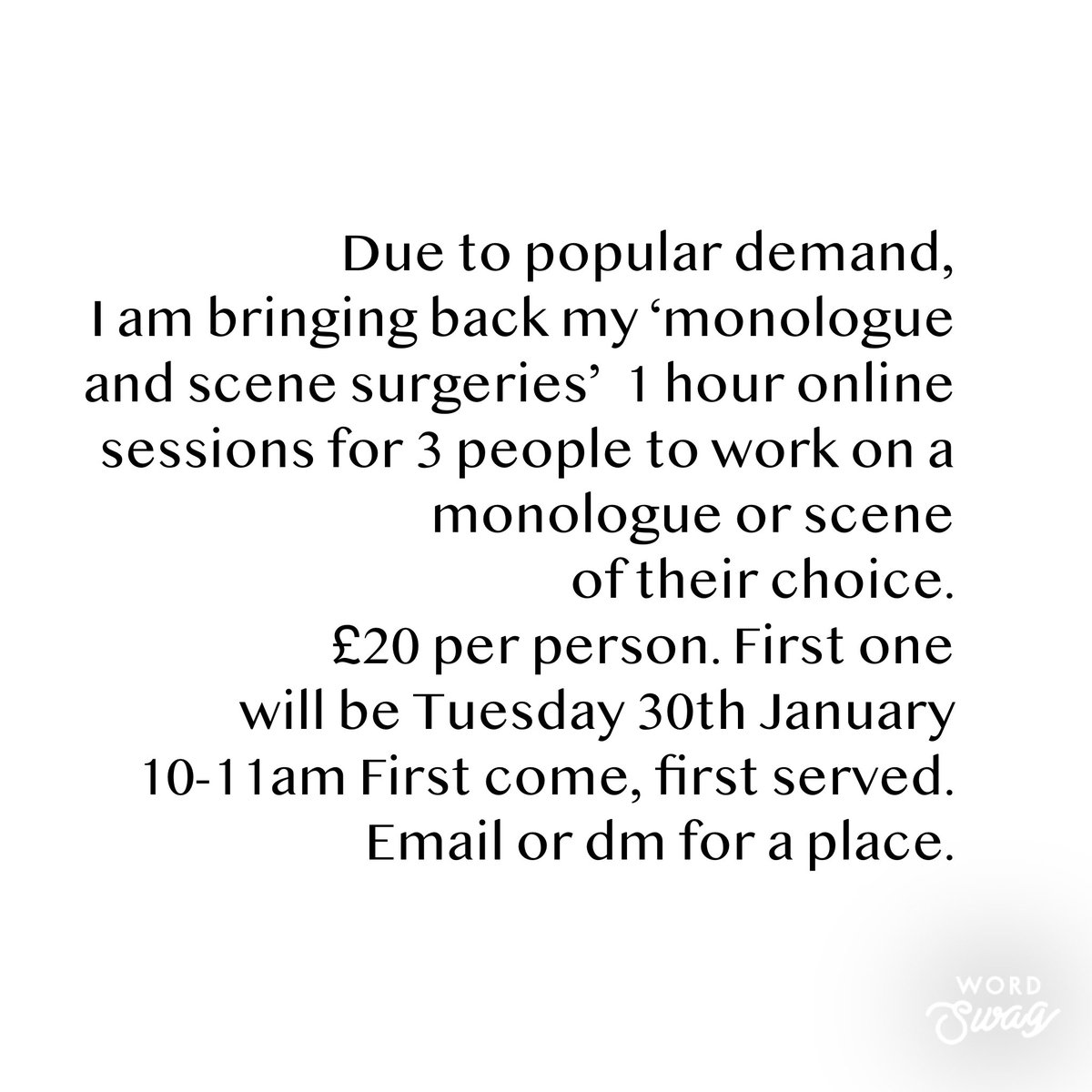 The Actors' Surgery tweet media