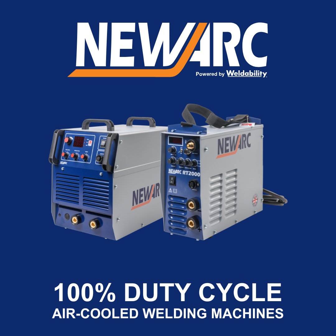 NewarcLtd's tweet photo. Unleash the power of uninterrupted welding with our 100% Duty Cycle Air Cooled Machines!

Our cutting-edge technology ensures continuous welding, taking your projects to new heights.

#WeldingMachines #DutyCycle #MadeInBritain #BuiltToLast https://t.co/WiHoooH9Zv