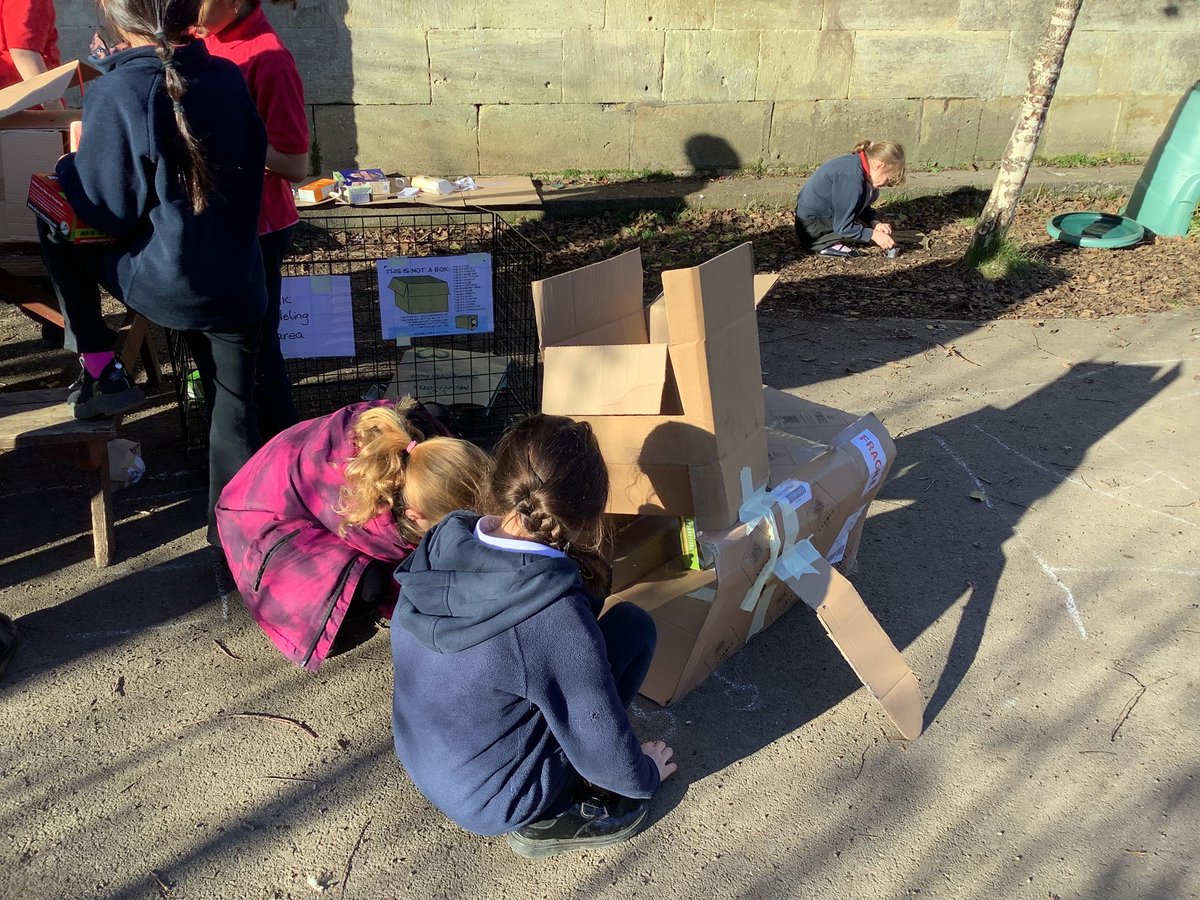 The children really enjoyed junk modelling day, where they re-purposed old items into something new and exciting! There were aeroplanes, gardens and even a small house!