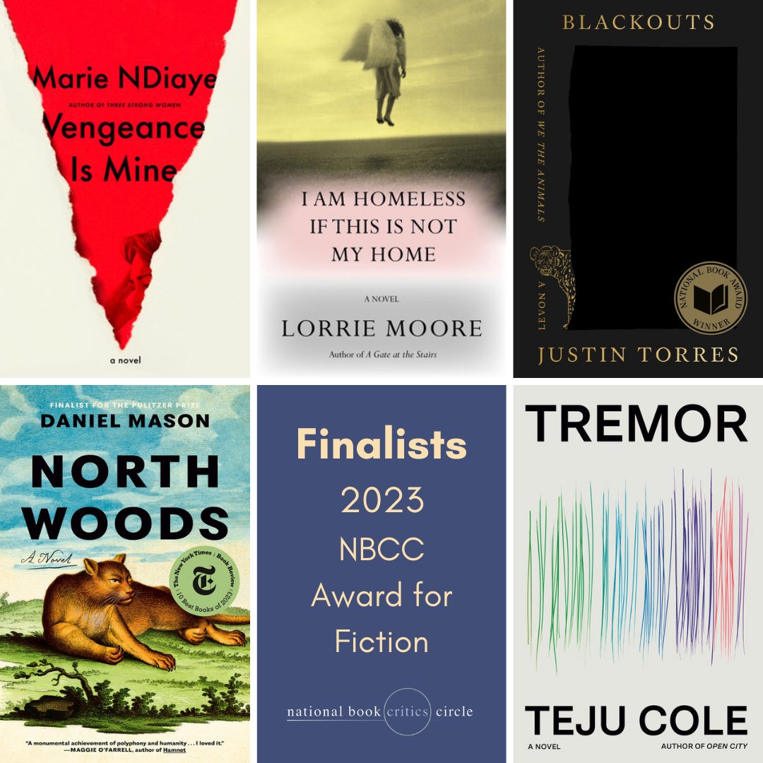 bookcritics's tweet photo. The finalists for the NBCC Award for Fiction are Teju Cole, Daniel Mason, Lorrie Moore, Marie NDiaye and Jordan Stump, and Justin Torres. https://t.co/LHcqRfngeF