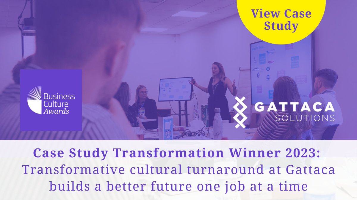 The inspiring cultural turnaround at @GattacaCareers has seen monumental transformations in their people and performance, go-to-market and ESG strategies. Learn more about the results they achieved in their case study: businesscultureawards.com/business-cultu… #EmployeeExperience #CompanyCulture