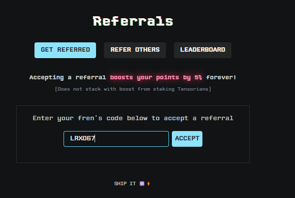 iwolfofreddit's tweet image. Tensor Referral Code  for Boost 5%  

Code : LRX067