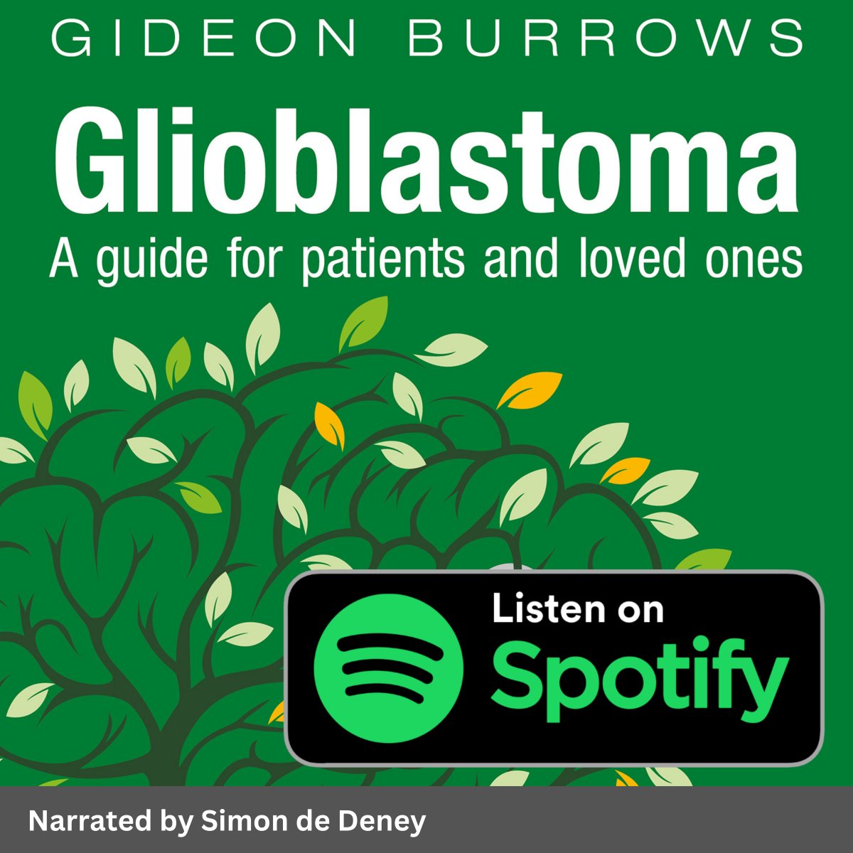 The best selling book for patients and loved ones affected by Glioblastoma (GBM/Grade V) brain tumor is now available as an audio book on Spotify.  #glioblastoma #braintumour #gbm #gbm4 #astrocytoma #braincancer #oligodendroglioma