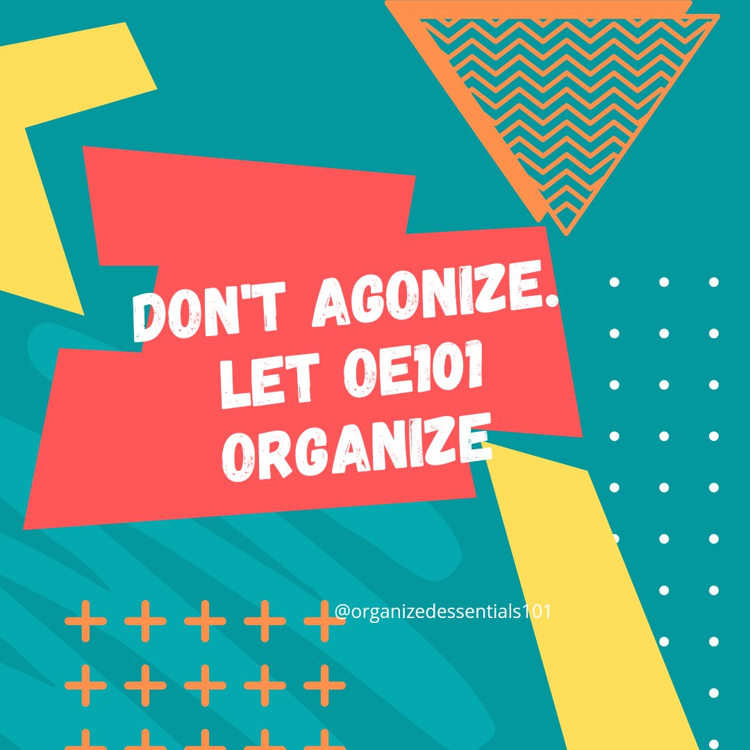 Your Professional Organizers are just a click away!  Inbox us to schedule a free consultation. #OE101 #organizingtipsandtricks  #productrecommendations #decluttering