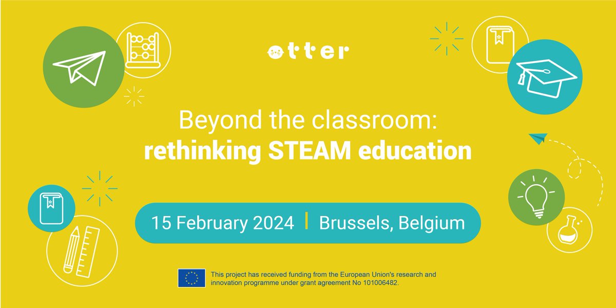 🗣️ Join our Brussels conference &amp; let's discuss the future of #STEAM education together with experts and policy makers in the field 🙌

The conference is face-to-face &amp; free of charge. Register &amp; take a look at the agenda and speakers at the link below:

👉bit.ly/Beyond-the-Cla…