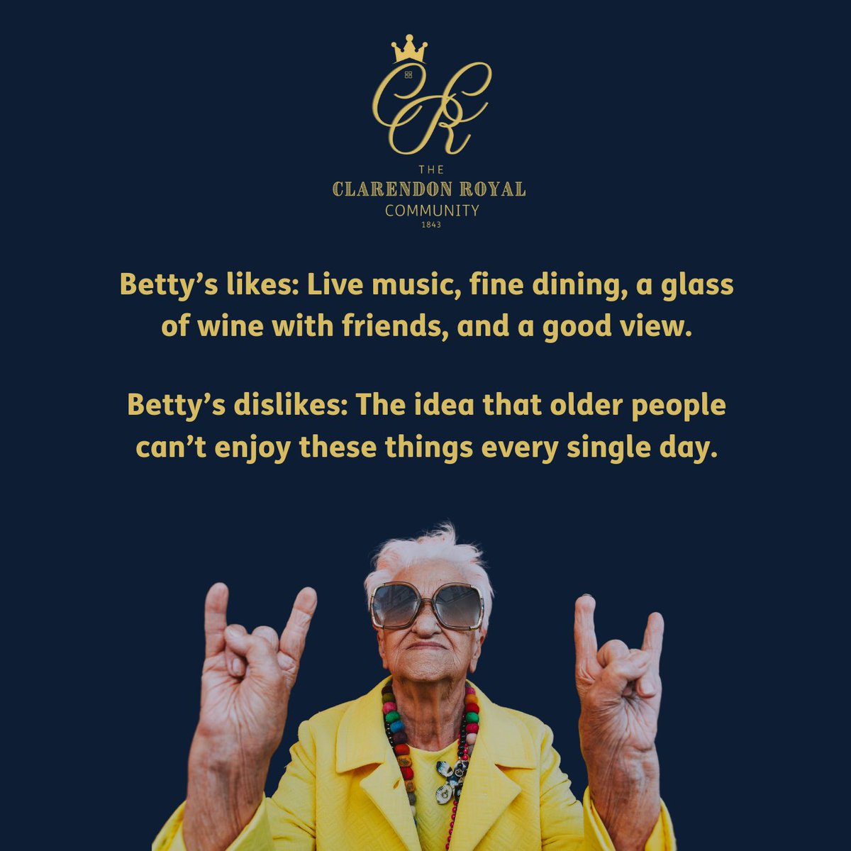 Live like Betty and make the move into one of Kent’s most luxurious Integrated Living Communities, where you can enjoy the next chapter of your life on your terms 🤟:

clarendonroyalcommunity.co.uk

#extracare #assistedliving #oldercommunity #retirementcommunity #nextchapter #CRC