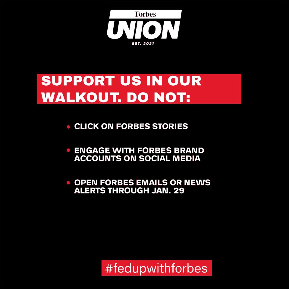 Here’s how you can support @forbesunion during our three day walkout:

#fedupwithforbes