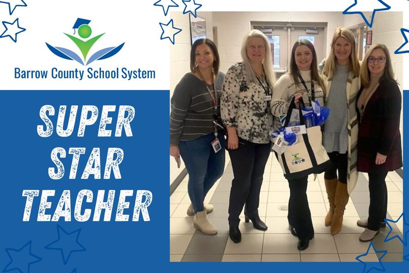 We❤️our #BarrowBOLD teachers! Mrs. Logan Morris' Russell Middle School students agree! "She helps me when I get stuck on something." "She never gives up on me." Read why RMS Principal Mrs. Wages-Peck nominated her as a ⭐SUPER STAR TEACHER!⭐ barrow.k12.ga.us/.../super-star….