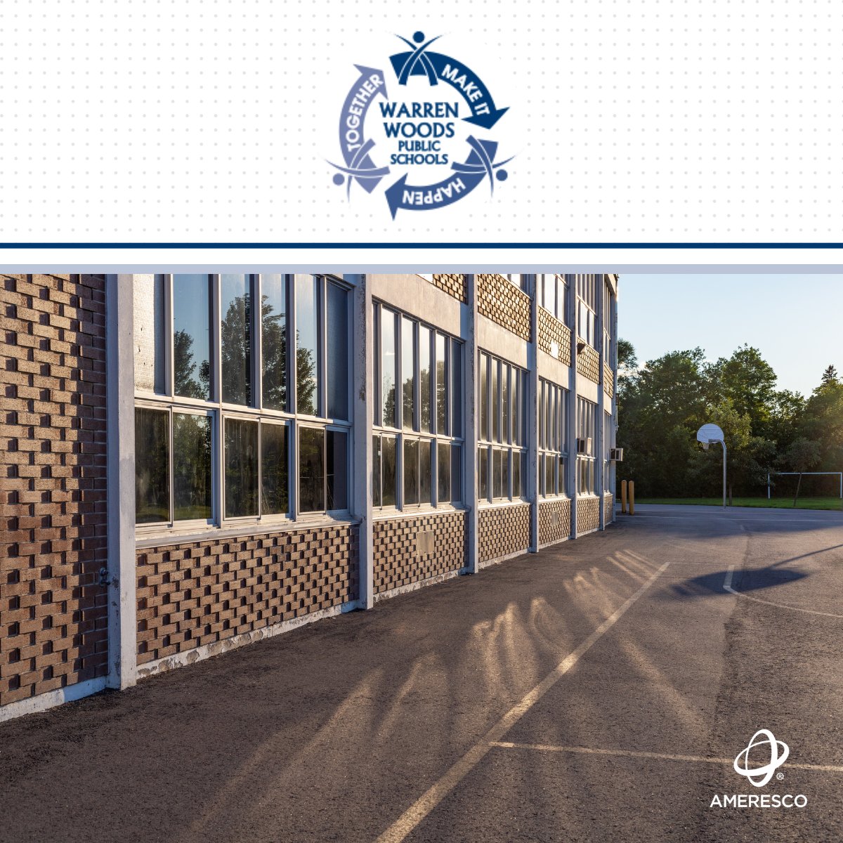 Ameresco's tweet image. We are excited to announce that we have been awarded an #ESPC - Energy Savings Performance Contract from @WarrenWoodsPS in Warren, MI, to bring transformative #sustainability upgrades to the school district. Read more about the infrastructure project at: hubs.ly/Q02hHTVN0