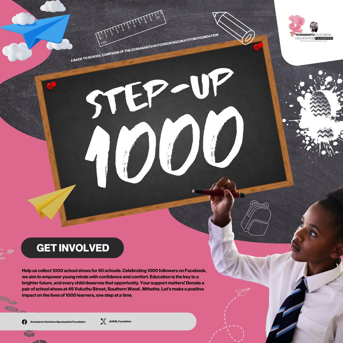 Schools identified. Work starts.

STEP-UP 1000 Gcinabantu Hutchison Ngcukayitobi Foundation <a href="/GHN_Foundation/">Ngcukayitobi Foundation</a> 

#philanthropy #easterncape #shoedrive #getinvolved