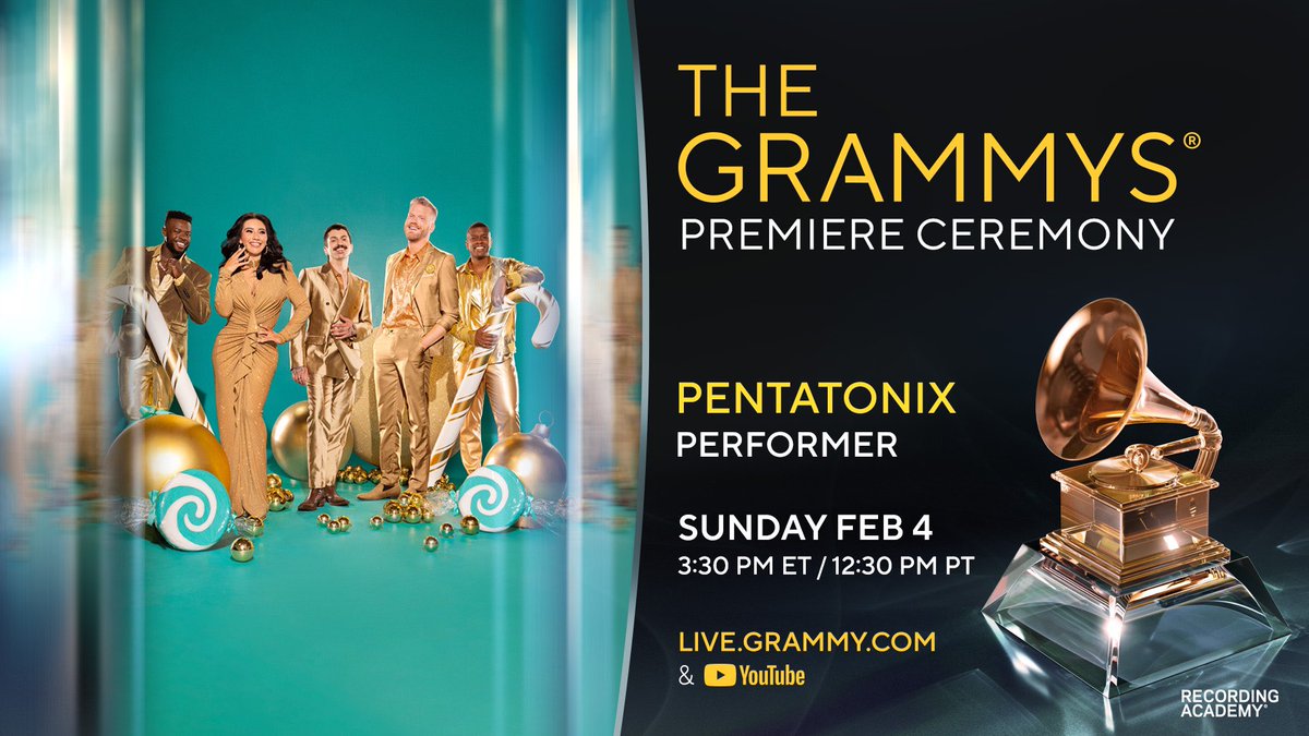 THE COUNTDOWN TO THE #GRAMMYs IS ON! 💫🎶 We're absolutely thrilled to announce that we'll be opening the 66th Annual GRAMMY Awards Premiere Ceremony with @J_Ivy, @LarkinPoe, @SheilaEdrummer, and @JordinSparks next week! This special performance will be ✨STREAMED LIVE✨ during…